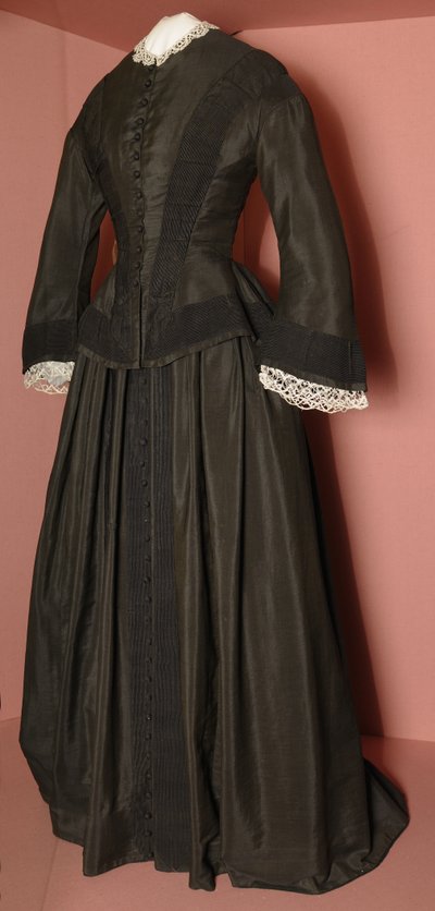 Florence Nightingales black bodice and matching skirt, c.1870 by English School