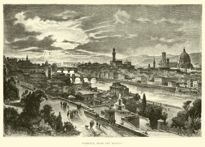 Florence, from San Miniato by English School