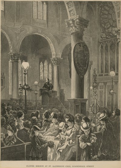 Flower Sermon at St Katherine Cree by English School