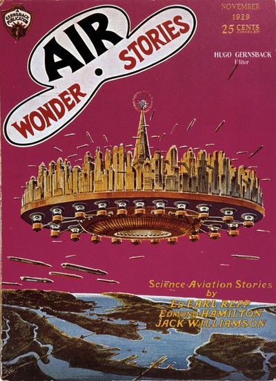Flying Saucer - in “Air Wonder Stories”, Nov 1929 by English School