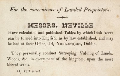 For the Convenience of Landed Proprietors by English School