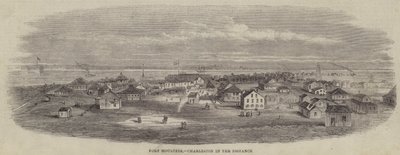 Fort Moultrie, Charleston in the Distance (engraving) by English School