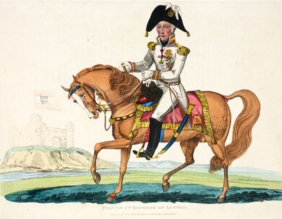 Francis 2nd, Emperor of Austria, Illustration from An Historical Account of the Battle of Waterloo by William Mudford, 1816 by English School