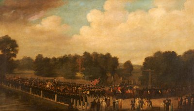 Francis Dukinfield Astley in Procession as High Sheriff by English School