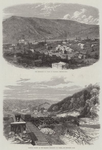 Franklin Petroleum Oil Works by English School