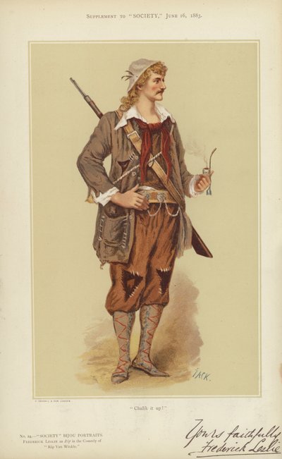 Frederick Leslie, as Rip in the Comedy of 