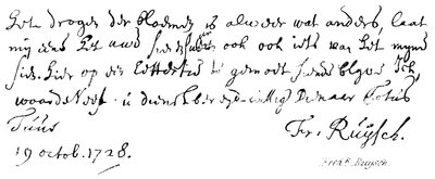 Fredk Ruysch by English School