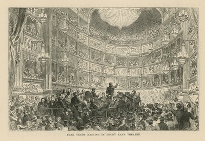Free Trade Meeting in Drury Lane Theatre by English School