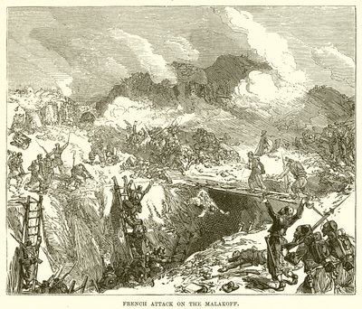 French Attack on the Malakoff by English School