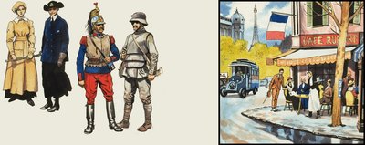French Scenes by English School