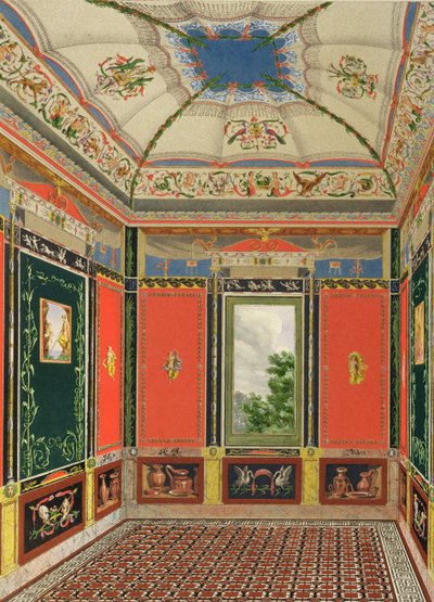 Fresco Decoration in the Summer House of Buckingham Palace, from The Decorations of the Garden Pavilion in the Grounds of Buckingham Palace by Ludwig Gruner and Anna Brownell Jameson by English School
