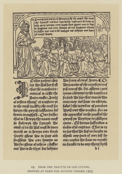 From the Traytte of God Lyuyng, Printed at Paris for Antoine Verard by English School
