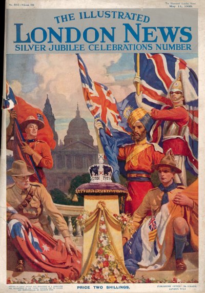 Front cover of The Illustrated London News Silver Jubilee Celebrations Number, 11th May 1935 by English School