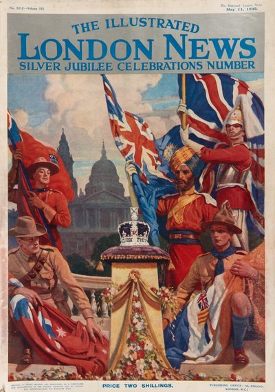 Front Cover of The Illustrated London News, Silver Jubilee Number by English School