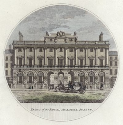 Front of The Royal Academy, Strand, London by English School