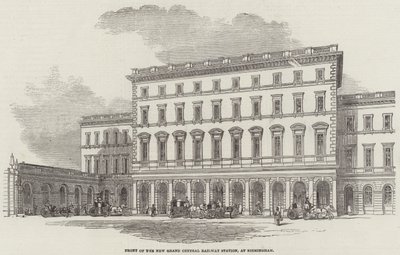 Front of the New Grand Central Railway Station, at Birmingham by English School