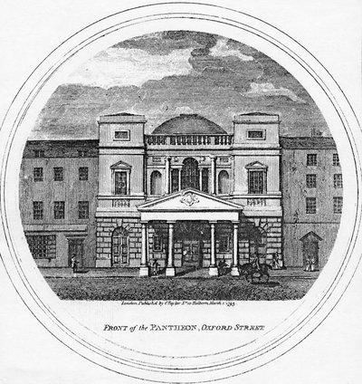 Front of the Pantheon, Oxford Street, 1795 by English School