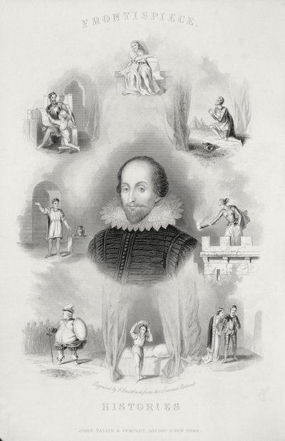 Frontispiece for the Histories, from The Complete Works of Shakespeare, revised by J. O. Halliwell, engraved by G. Greatbach by English School
