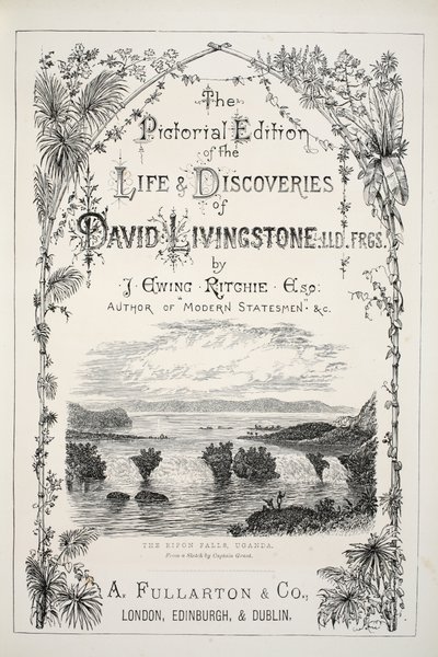 Frontispiece from The Pictorial Edition of the Life and Discoveries of David Livingstone by J. Ewing Richie by English School