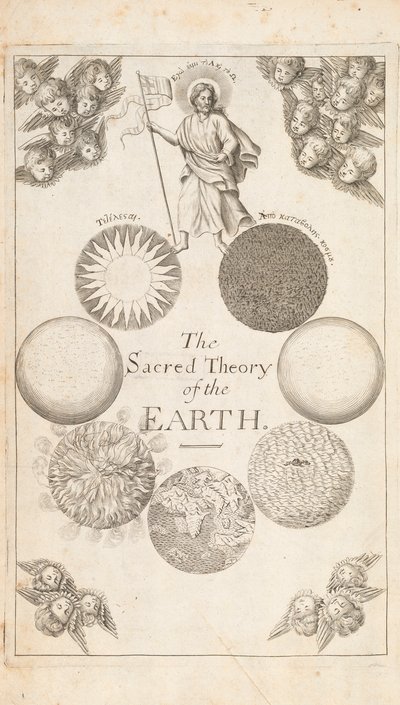 Frontispiece from The Theory of the Earth by Thomas Burnet, London, 1684 by English School