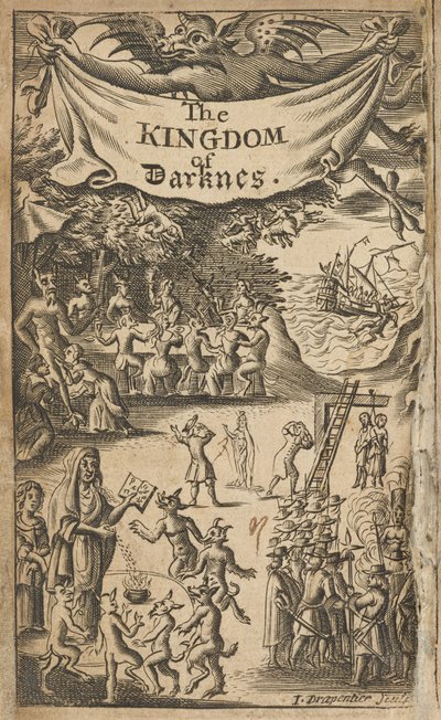 Frontispiece of Nathaniel Crouch, The Kingdom of Darkness by English School