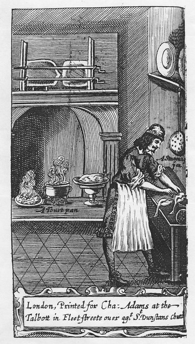 Frontispiece to The French Cook by La Varenne, 1653 by English School