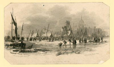 Frost Fair of 1814 by English School