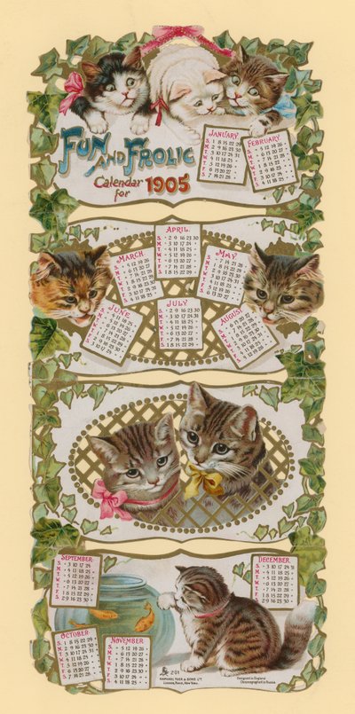 Fun and Frolic Calendar for 1905 by English School