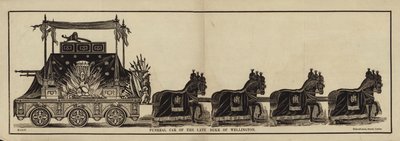 Funeral car of The Late Duke of Wellington by English School