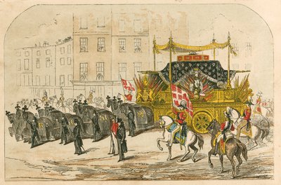 Funeral Car of the Duke of Wellington by English School