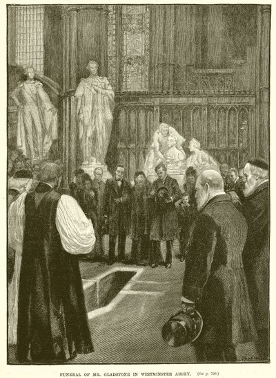 Funeral of Mr. Gladstone in Westminster Abbey by English School