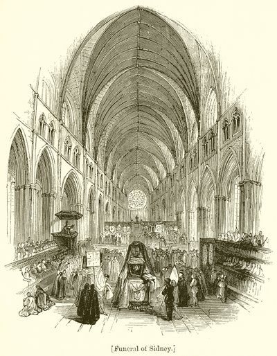 Funeral of Sidney by English School