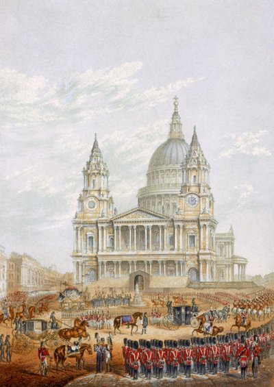 Funeral of the Late Duke of Wellington by English School