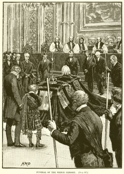 Funeral of the Prince Consort by English School
