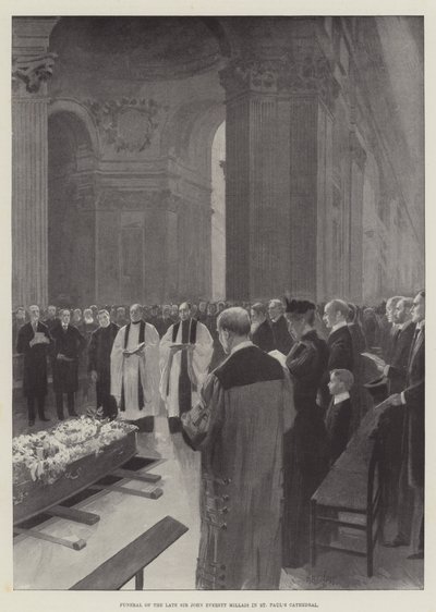 Funeral of the late Sir John Everett Millais in St Paul