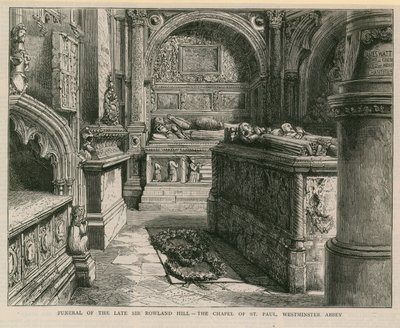 Funeral of the Late Sir Rowland Hill by English School
