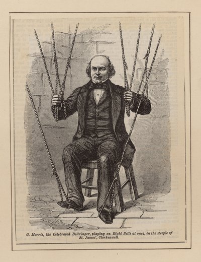 G. Morris, the Celebrated Bellringer, Playing on Eight Bells at Once by English School