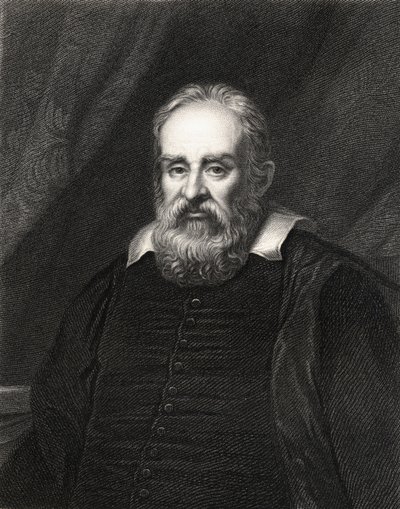 Galileo Galilei from The Gallery of Portraits, published 1833 by English School