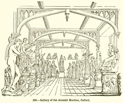 Gallery of the Arundel Marbles, Oxford by English School