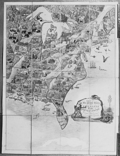 Game of the Star-Spangled Banner or Emigrants to the United States, c.1840 by English School