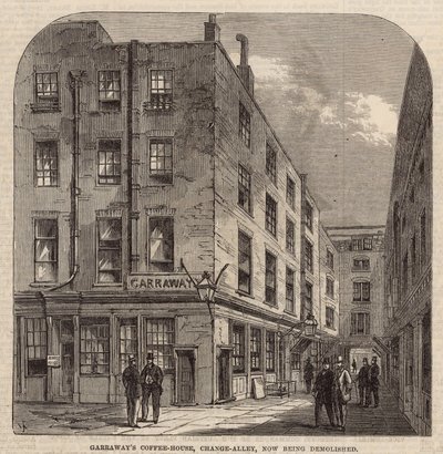 Garraways Coffee House, Change Alley by English School
