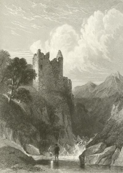 Garth Castle by English School