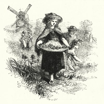 Gathering Cowslips by English School