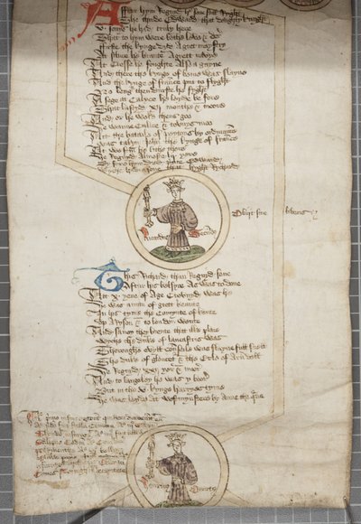 Genealogical Roll of the Kings of England, c.1440-79 by English School