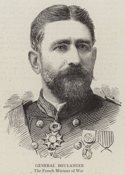 General Boulanger by English School