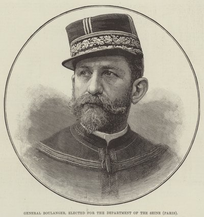 General Boulanger, elected for the Department of the Seine, Paris by English School