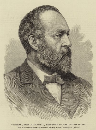 General James A Garfield, President of the United States by English School