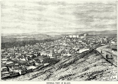General View of El-Kef by English School
