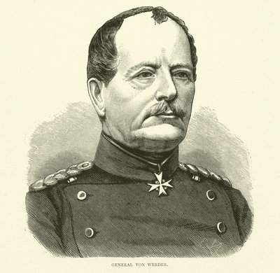 General Von Werder, September 1870 by English School