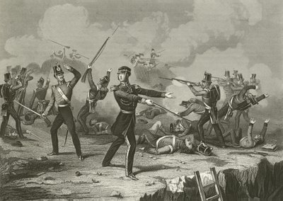 General Windham in the Redan, 8 September 1855 by English School